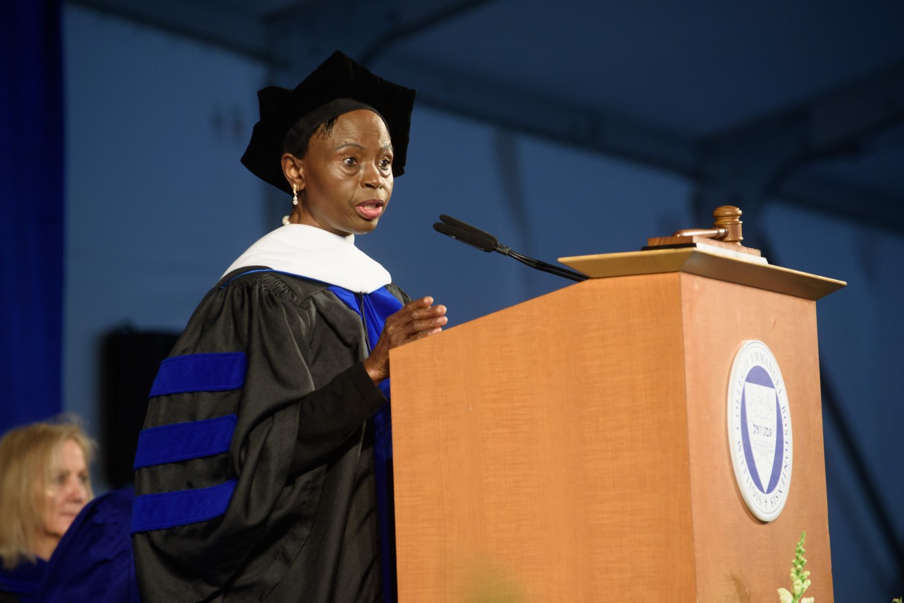 cecelia ibeabuchi speaks after receiving her honorary degree